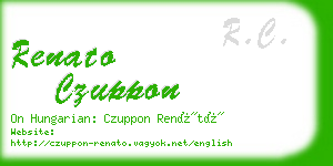 renato czuppon business card